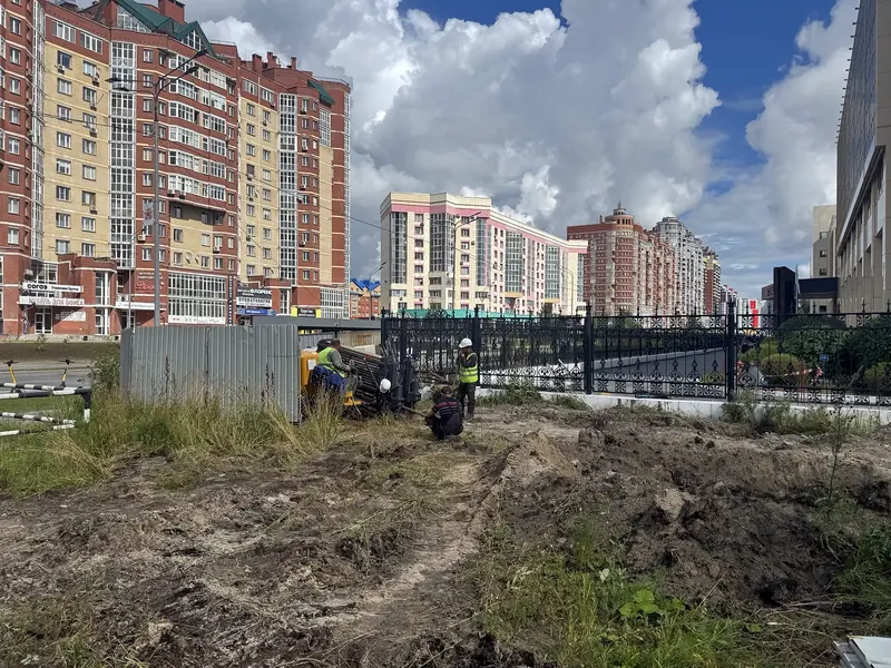 Работы в городской застройке